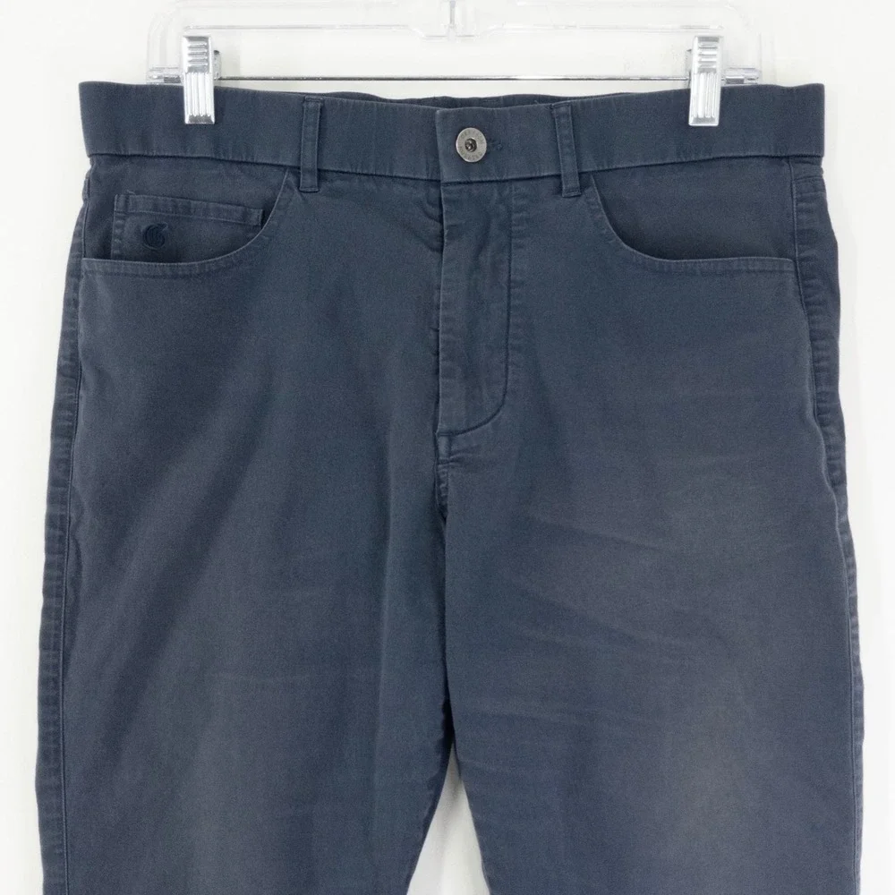 Greyson Amagansett 5 Pocket Pants Mens 33x32 Navy Blue Stretch Golf Casual